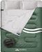 Merkloos Dubbele Slaapzak voor Volwassenen - 2 Persoons Koud Weer Campingbed - Extra Breed en Warm - Queensize XL