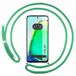 Tumundosmartphone Transparante beschermhoes voor Vivo Y28 4G, met koord in watergroen