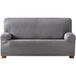 ECOMMERC3 Elastische bankovertrek, jacquard, maat 4-zits, universeel passend en ademend, grijs, slijtvast, antislip design met elastische band