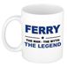 Bellatio Decorations naam cadeau mok - Ferry - man myth legend - koffiemok - 300 ml - collega - vaderdag