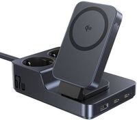 Baseus NOMOS ND11 Serie - Draadloos Oplaadstation - USB-A & USB-C - 67W - Zwart
