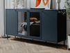 Commode CARACAL 4 portes bleu marine