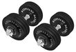 Haltère en fonte 70 kg avec 2 barres et 16 disques de poids