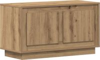 vidaXL TV-kast 80 x 35 x 45 cm artisanaal eikenkleurig bewerkt hout