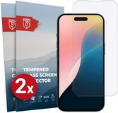Rosso Screen Protector Geschikt voor Apple iPhone 16 Plus 9H Tempered Glass | Duo Pack