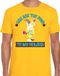 Bellatio Decorations Tropical party shirt heren - pina colada - geel - carnaval -tropisch themafeest L