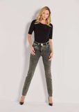 MADELEINE Jeans Dames Slim Fit Gris 40