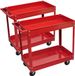 vidaXL Gereedschapstrolley met 2 schappen - Rood