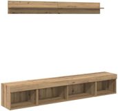 vidaXL Tv Wandkast Set 5 stuks Artisan Eiken Bewerkt hout