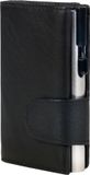 CLICKSAFE® JÜSCHA GMBH Clicksafe pasjeshouder - RFID - 8 pasjes - jachtleer/aluminium - zwart - JU-961301