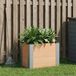 vidaXL Verhoogde plantenbak bruin 50 x 30 x 36 cm WPC en Aluminium
