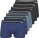 NUR DIE Boxer Katoen Stretch Mannen XL Lichtblauw/Violetblauw Effen 7 Stuks