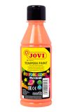 Jovi - Fosforescerende temperaverf, fles van 250 ml, oranje kleur, verf op basis van natuurlijke ingrediënten, gemakkelijk te wassen, glutenvrij, ideaal voor schoolgebruik (51906)