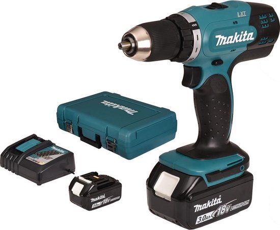 Makita DDF453RFE - Accu schroefboormachine - 18V - 2x 3.0Ah accu - LXT - in koffer