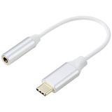 Renkforce RF-6056890 Adaptateur USB-C / Jack [1x USB-C - 1x Audio, stéréo (3,5 mm)] Blanc Aluminium 0,1 m