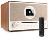 Merkloos Retrodesign Radio met CD-speler - Dab+ en FM - Bluetooth en wifi internetradio - Bruin