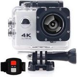 D800S HD 4K 30m waterdichte wifi-sportcamera met afstandsbediening wit