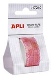 APLI 17240 - Washi tape voorgesneden bloemblaadjes 20 mm x 2 m