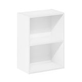 Furinno LUDER 2-laags boekenkast met open planken, wit