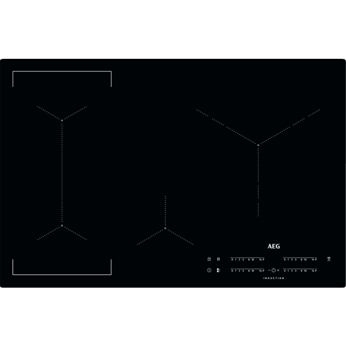 AEG IKE84445IB - 80cm Induction Cooktop - Black - Built-in