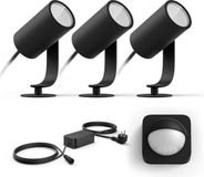 Philips Hue Lily Basisset van 3 Tuinspots (Antraciet)