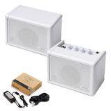 Carry-on Mini-luidspreker, compact, stereo, 6 watt, draagbare mini-combiversterker, bundel voor gitaar, bas, toetsen, elektronische drums en zang