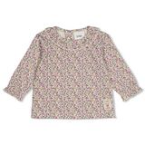 Feetje longsleeve Afternoon Tea creme/paars/groen