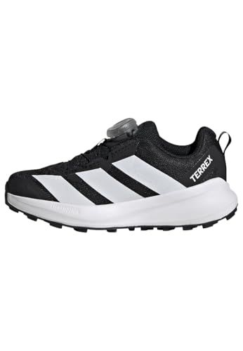 adidas Terrex Agravic Boa Trail Running Kids Schoenen, uniseks kinderen, Core Black/Ftwr White/Semi Impact Oranje, 39 1/3 EU