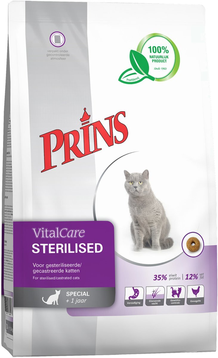 Prins cat vital care adult sterilised kattenvoer 1,5 kg