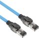 ACT Blauw 45 meter S/FTP CAT6A B2ca PoE++ 100W solid prefab installatiekabel, RJ45 male – male FB0045