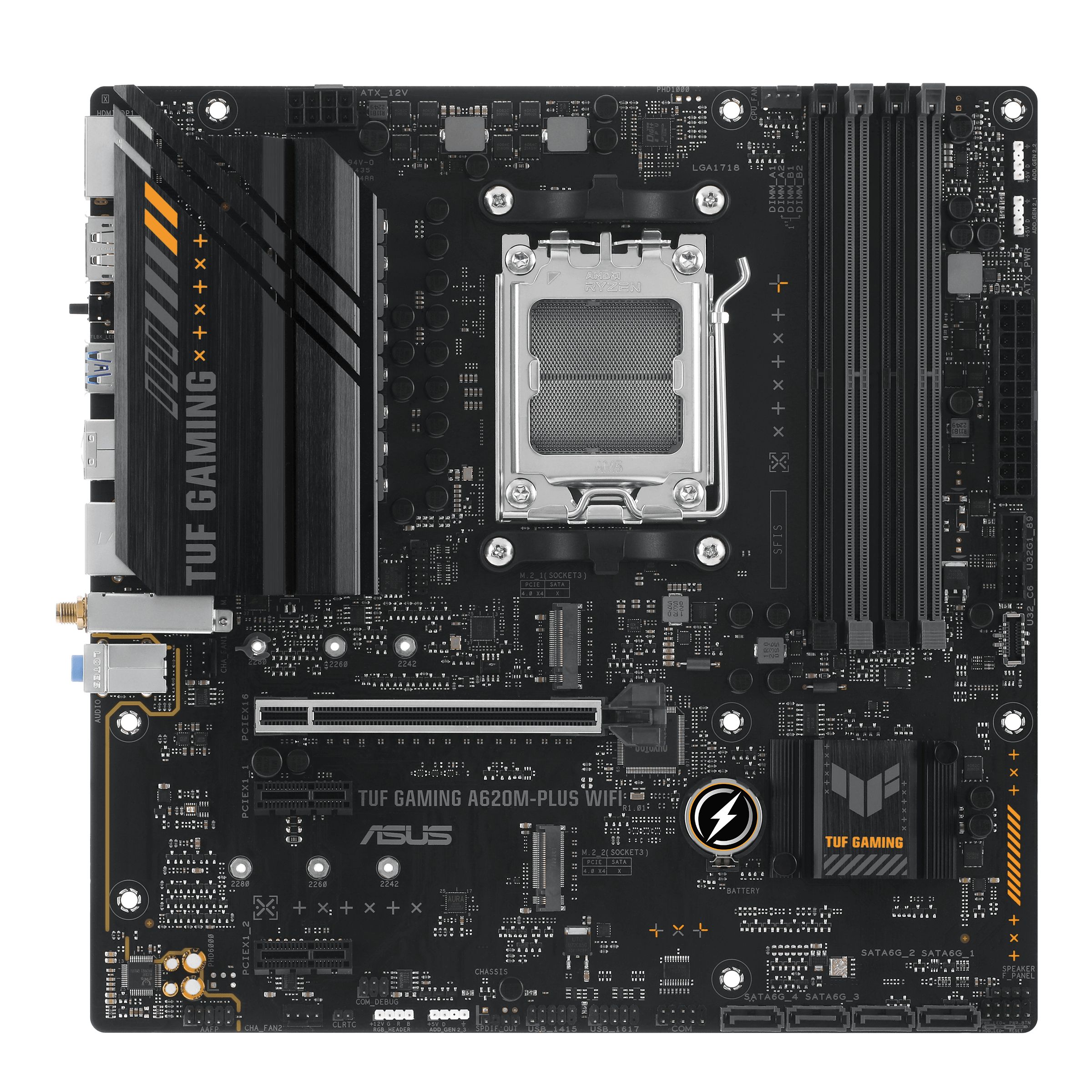 ASUS TUF GAMING A620M-PLUS WIFI - Moederbord - Socket AM5 - micro ATX