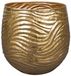 TS Collection Marlie bloempot metaal 21x21cm goud