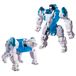 Transformers Cyberworld Autobot Jazz Cyber Changers Energon Surge | Actiefiguur Van 10 Cm | Snelle Omvorming Naar Beast-Modus | Robotspeelgoed Voor Kinderen Van 6+