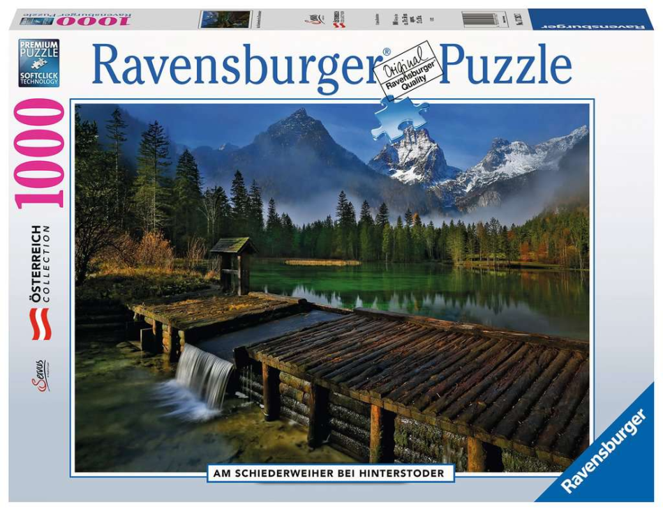 Ravensburger Schiederweiher bij Hinterstoder Puzzel (1000 stukjes)