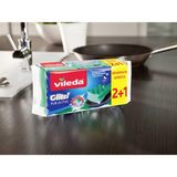Vileda Glitzi PurActive voor gevoelige oppervlakken in 1 voorraadverpakking (1 x 3 stuks)