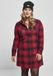 Urban Classics Check Shirt Korte jurk Rood/Blauw XS