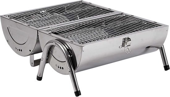 Bo-Camp barbeque Barrel zilver