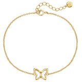Glanzstücke München Armband 925 zilver geel goud 17 cm