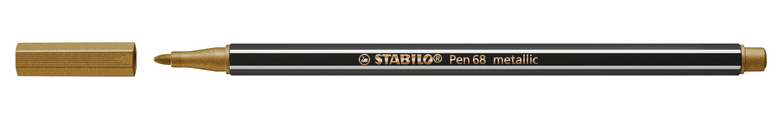 Stabilo Pen 68 metallic, premium viltstift, goud, per stuk