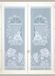 Homemaison vitrage, recht, met franjes, polyester, wit, 220 x 60 cm