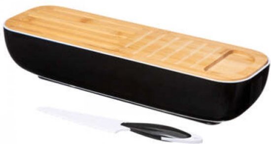 5 five simply smart Zwarte bamboe baguette box