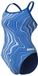 Arena Dames zwempak uit 1 stuk Marbled Blauw