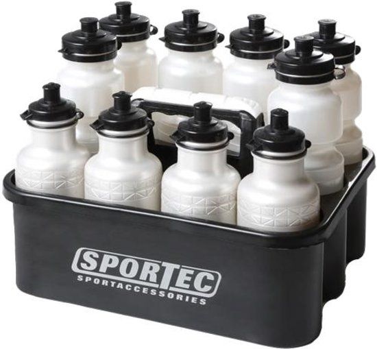 Sportec Bidonkrat Voor 10 Bidons 33 X 26 X 11.5 Cm Zwart