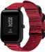 Strap-it Nylon Bracelet de montre - Convient pour Xiaomi Amazfit Bip - Rouge