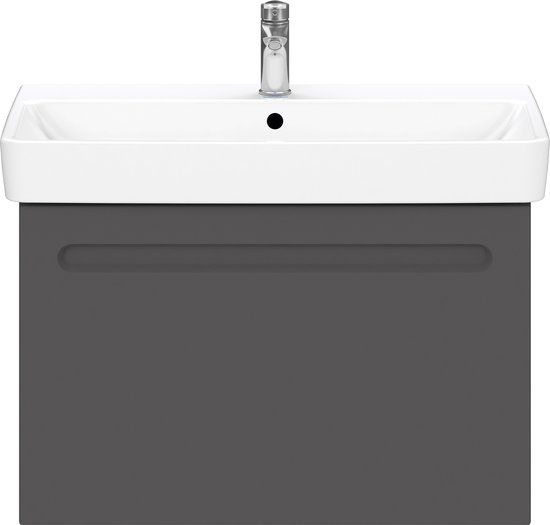Duravit No.1 wastafelonderkast - 74x42.6x47.8cm - Mat Grafiet - Hangend