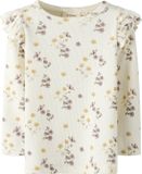LIL' ATELIER NAME IT - NMFGAVO EKO LS SLIM TOP LIL NOOS - Meisjes - Blouses - Coconut Milk - Print - Slim Fit - Lange mouw - Katoen