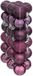 Atmosphera Kerstballen - 36 stuks - Framboos Roze - Kunststof - 3 cm