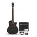 Gear4music Elektro-akoestische Basgitaar, Zwart + 35W Versterkerpakket