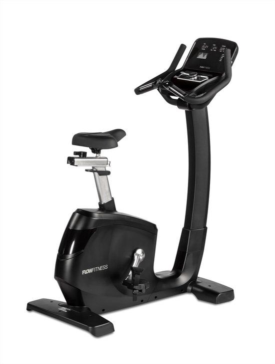 Flow Fitness Perform UB5i Upright Bike Hometrainer - 24 Programs - 32 Levels - Black/Grey