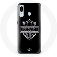 Harley Davidson Maniacase Hoesje voor Samsung Galaxy A20e motoren logo
